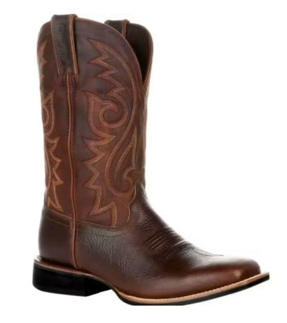 Dark Brown Leather Boots